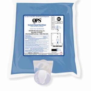 2x  Blue Fresh Clean Scent OPS Alcohol Free Instant Hand Sanitizer 1000ml archer